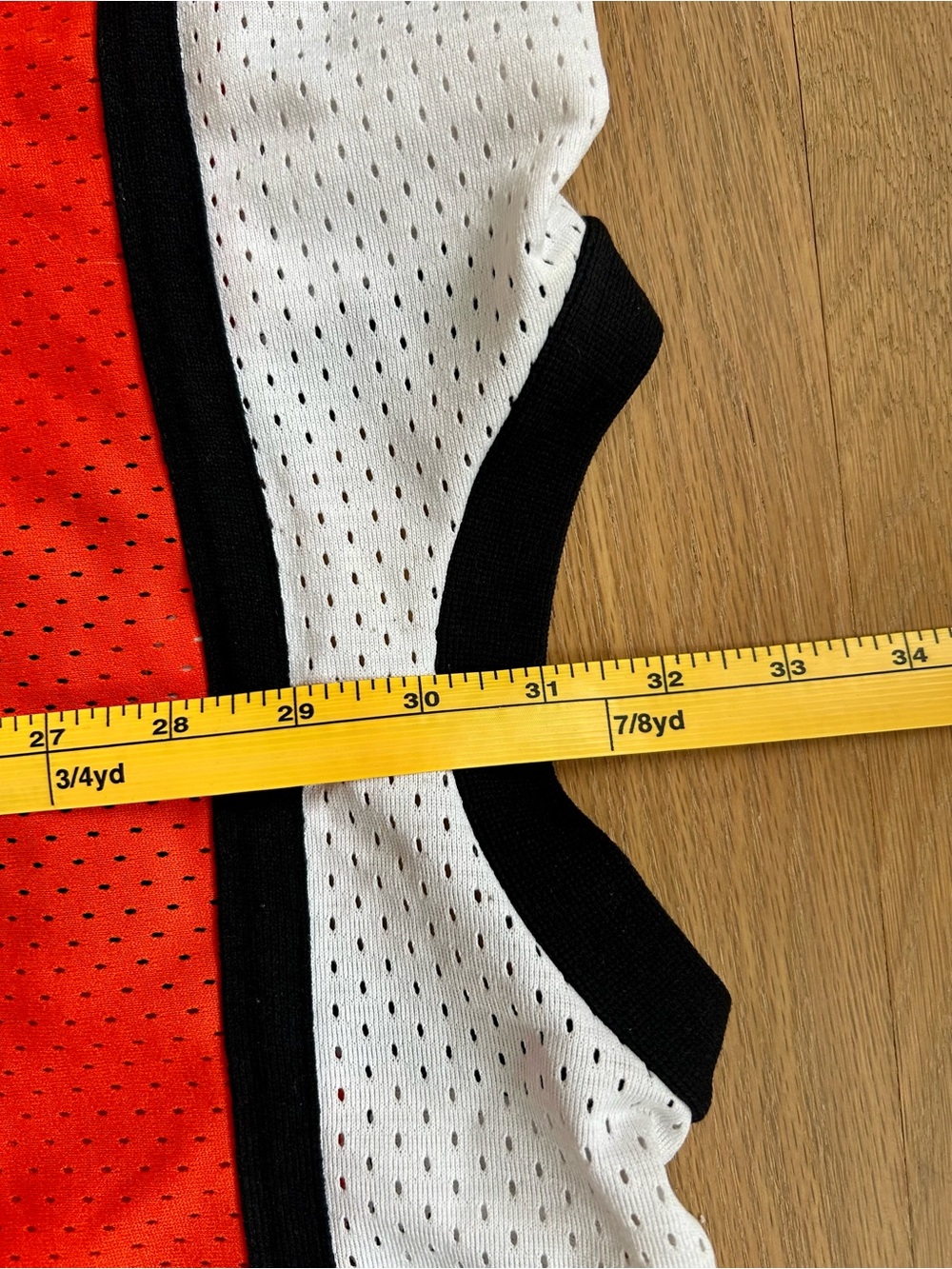 Vintage Abercrombie & Fitch Orange Mesh Hockey Jersey - Picture 14 of 16